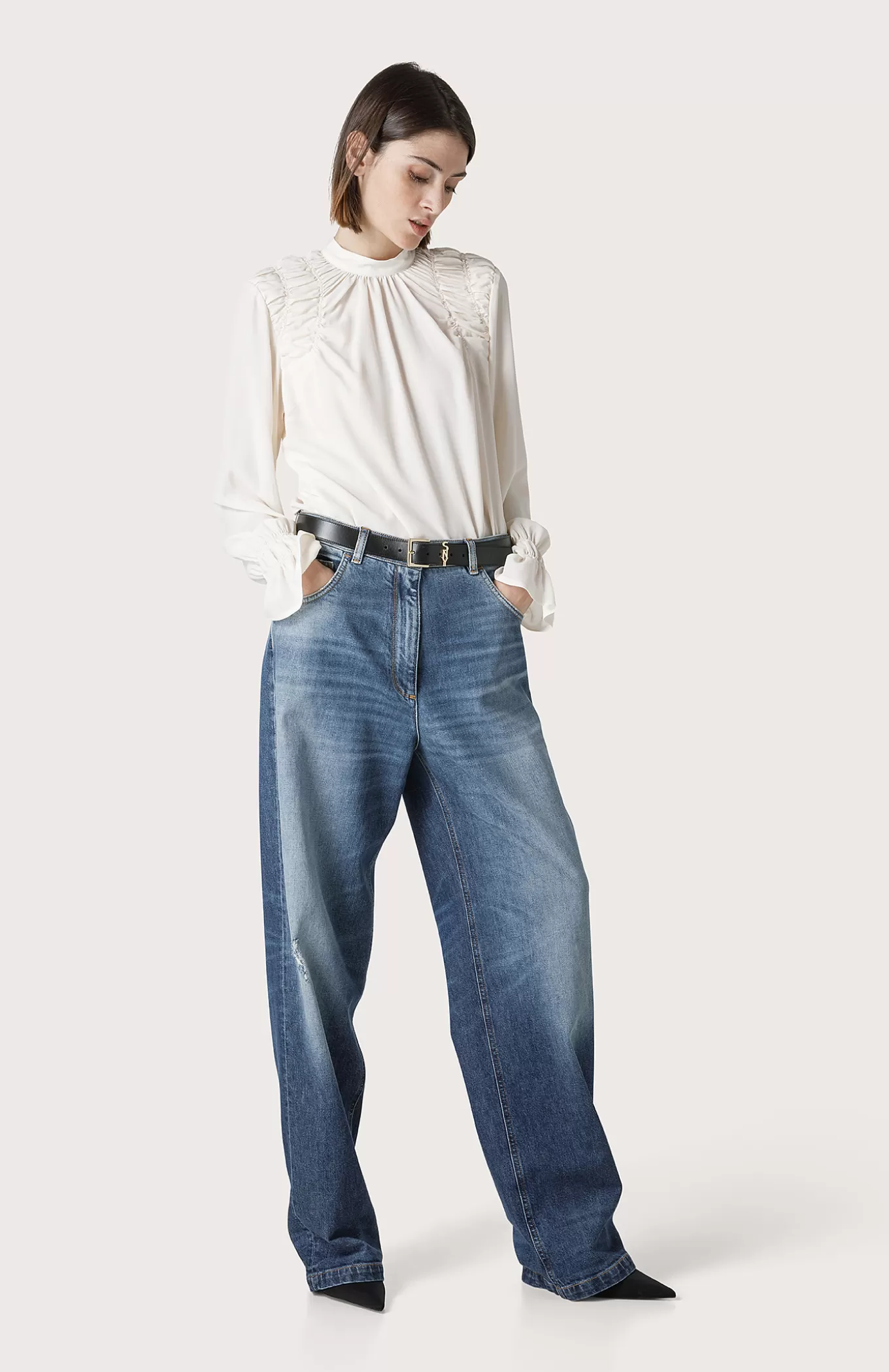 Women Seventy Venezia Trousers^Baggy Denim Trousers