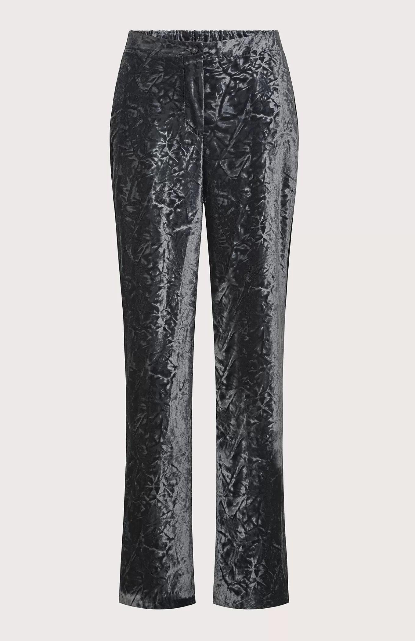 Women Seventy Venezia Trousers^Crush-Effect Smooth Velvet Trousers