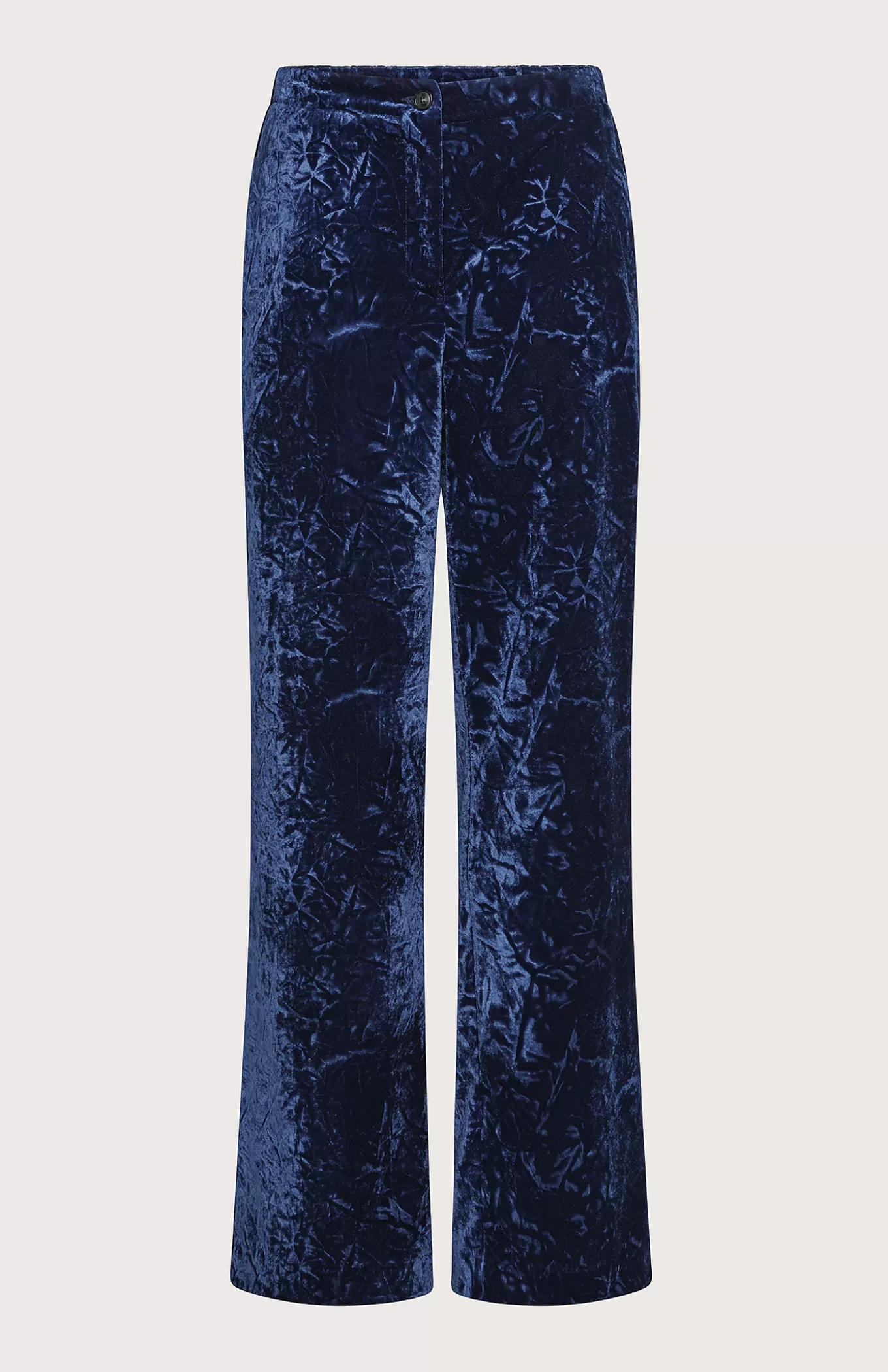 Women Seventy Venezia Trousers^Crush-Effect Smooth Velvet Trousers