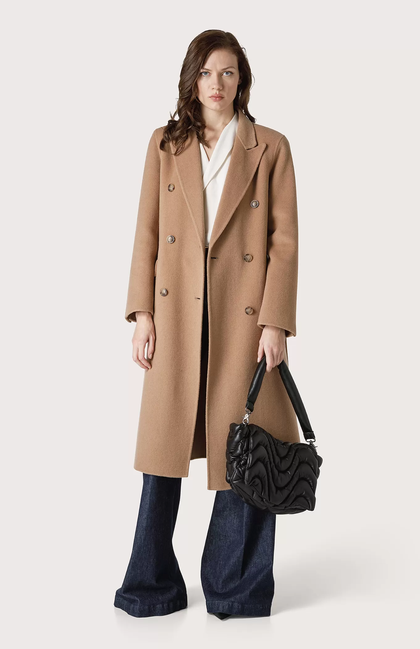 Women Seventy Venezia Coats^Double-Breasted Coat