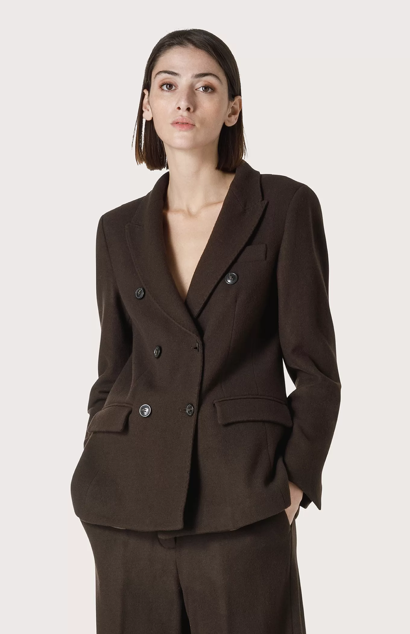 Women Seventy Venezia Jackets^Double-Breasted Jacket With Detail Stitching