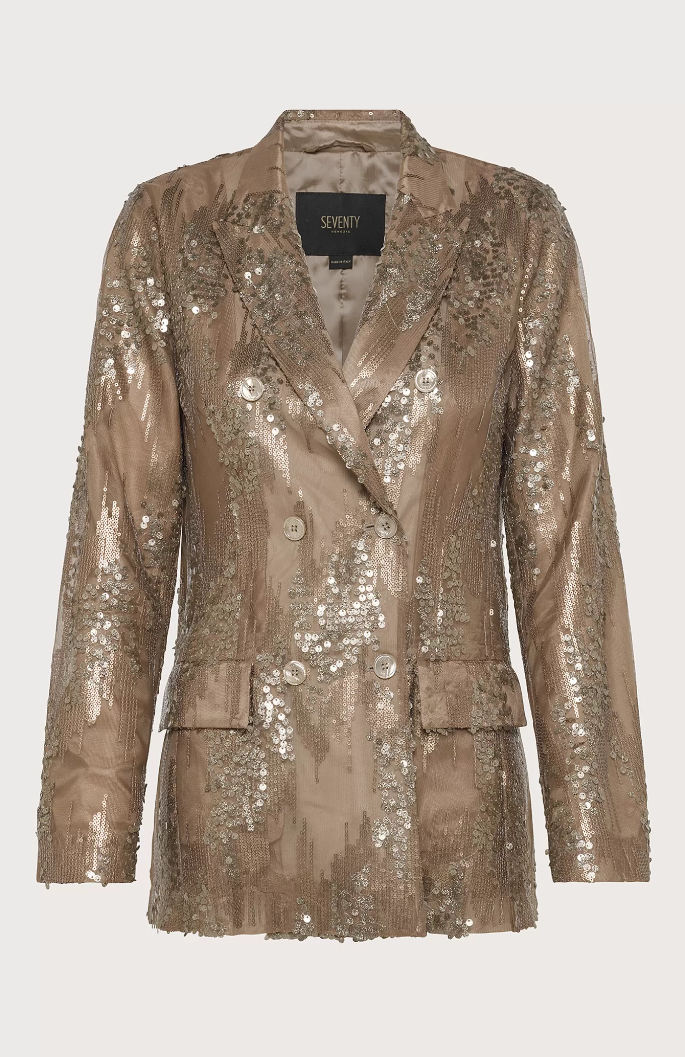 Women Seventy Venezia Jackets^Double-Breasted Jacket With Sequin Embroidery