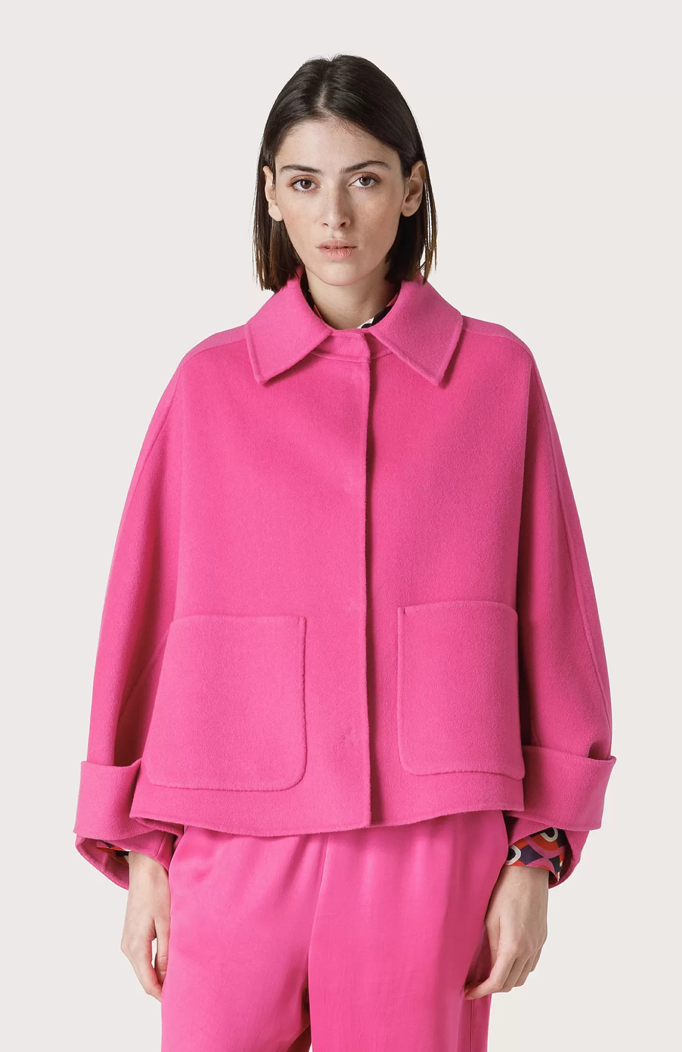 Women Seventy Venezia Coats^Doubleweave Cape Coat