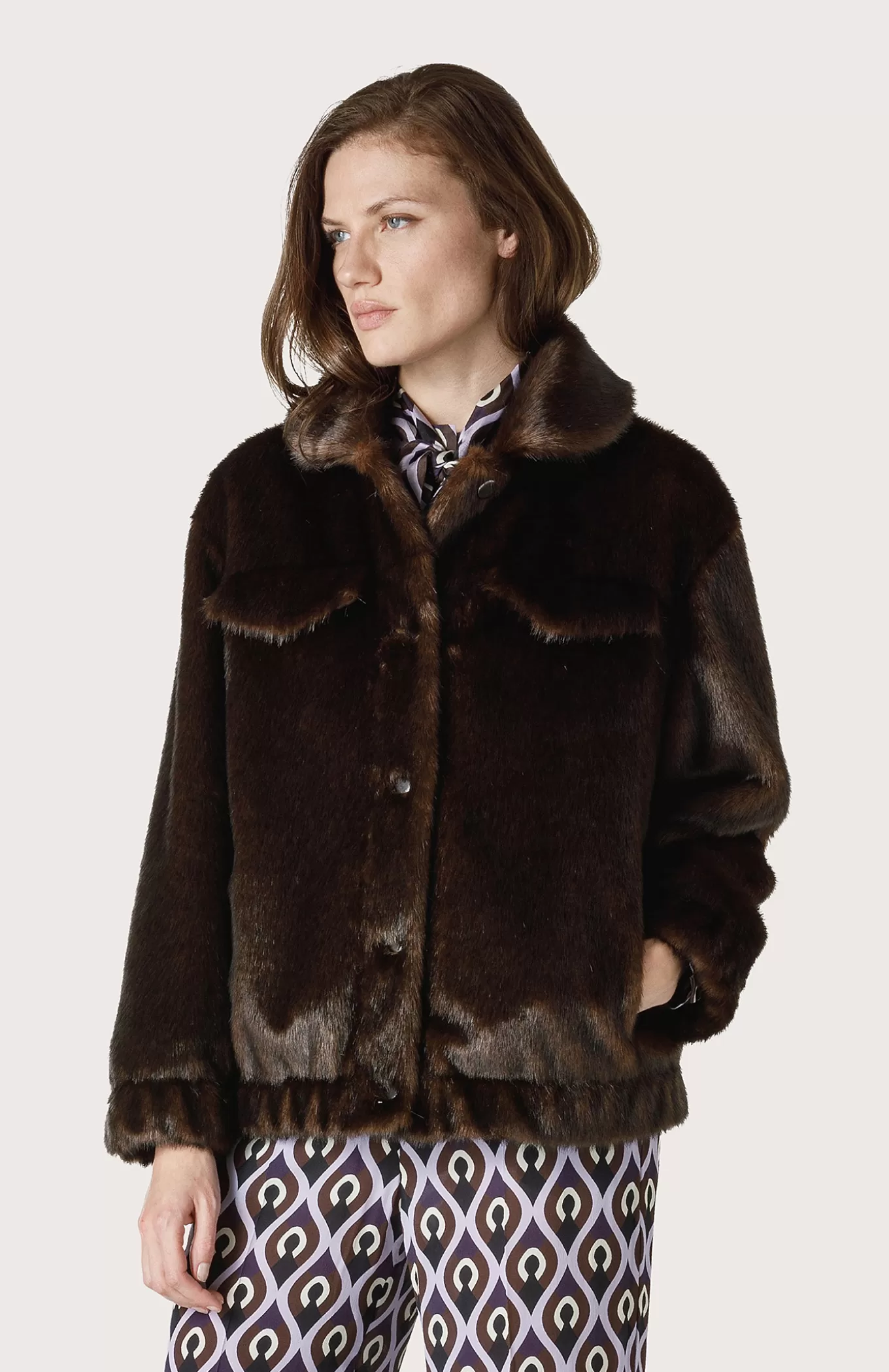 Women Seventy Venezia Coats^Faux Mink Jacket