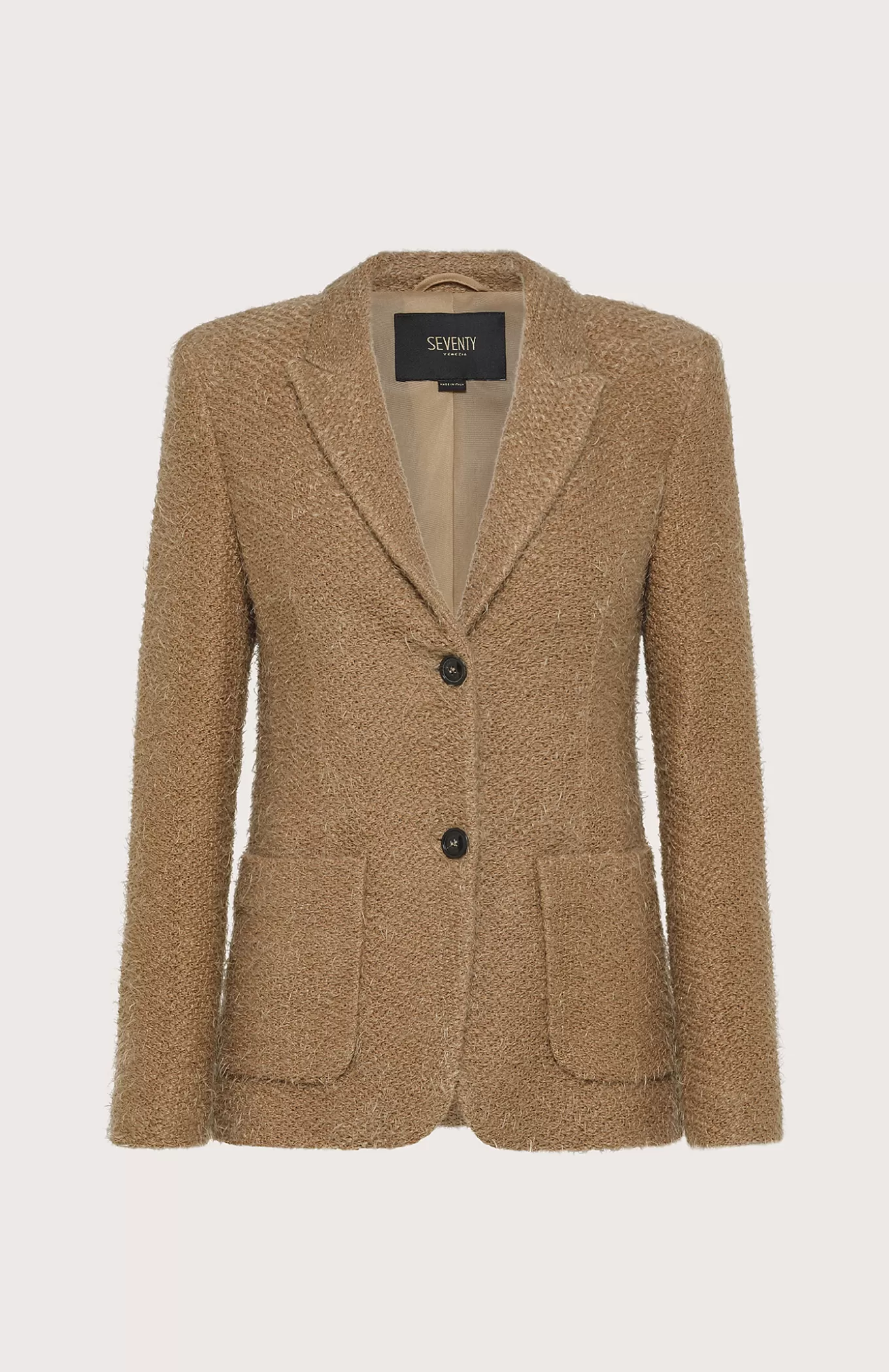 Women Seventy Venezia Jackets^Frayed Fabric Single-Breasted Jacket