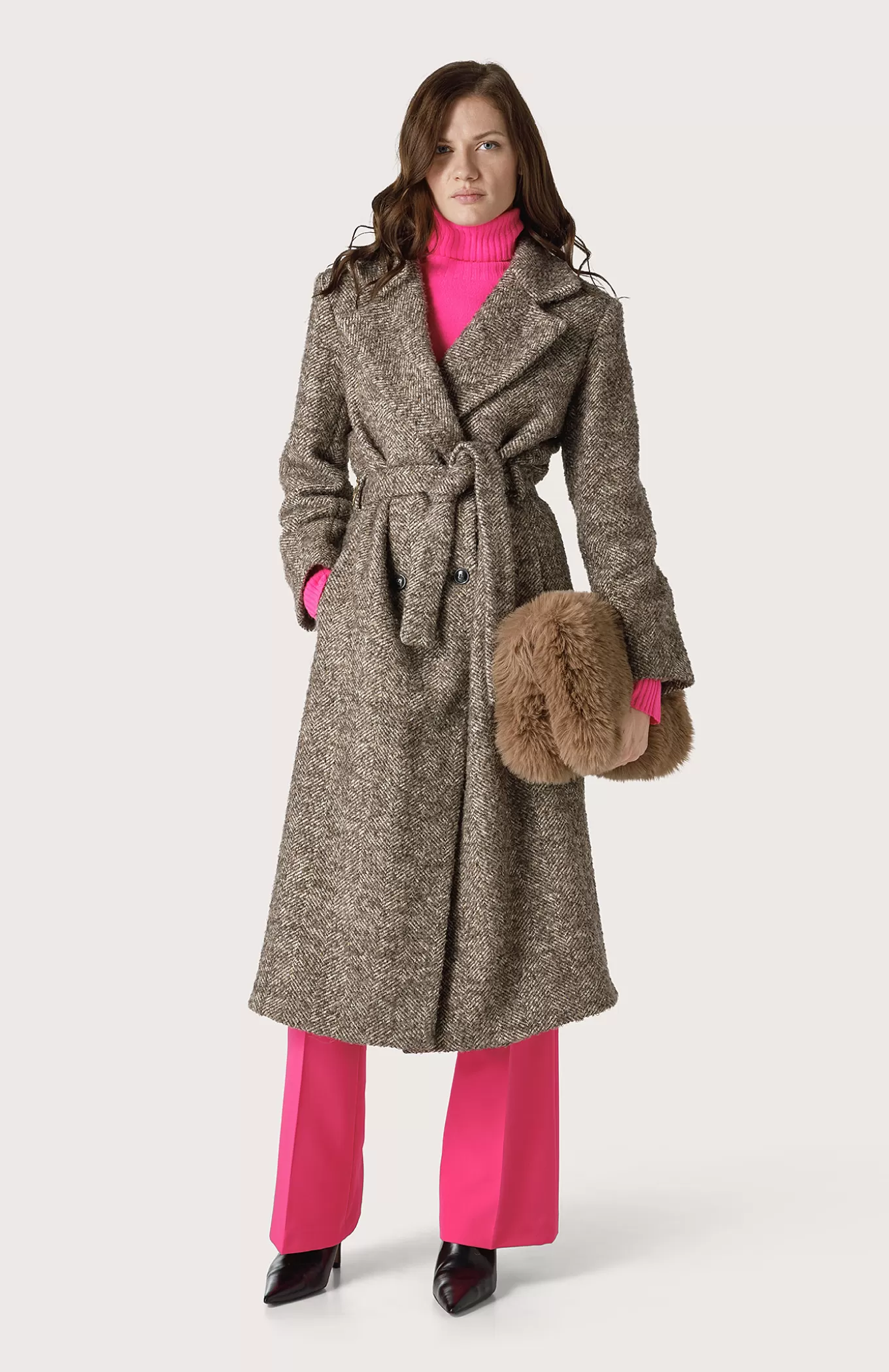 Women Seventy Venezia Coats^Herringbone Coat