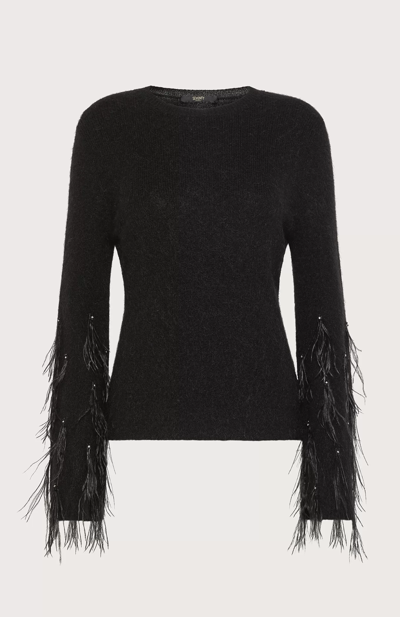 Women Seventy Venezia Knitwear^Jersey With Hand-Embroidered Details With Feathers And Stones