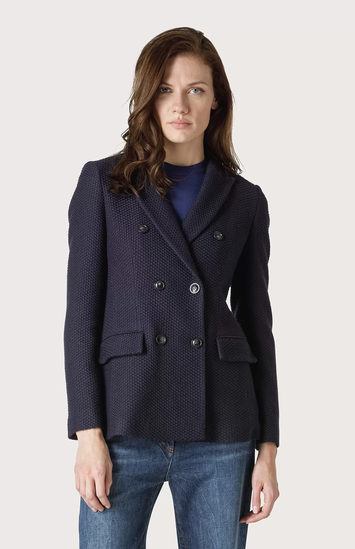 Women Seventy Venezia Jackets^Knitted Double-Breasted Jacket