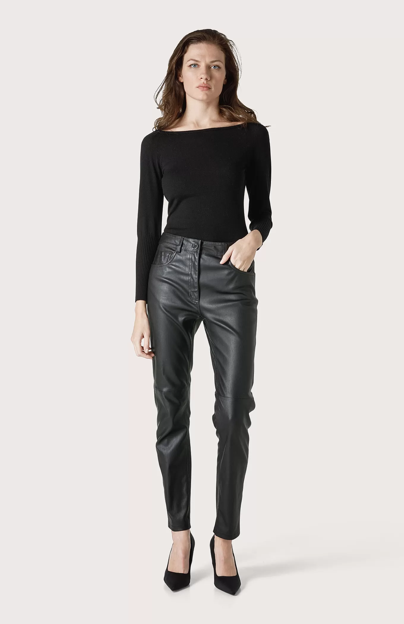 Women Seventy Venezia Trousers^Leather Trousers