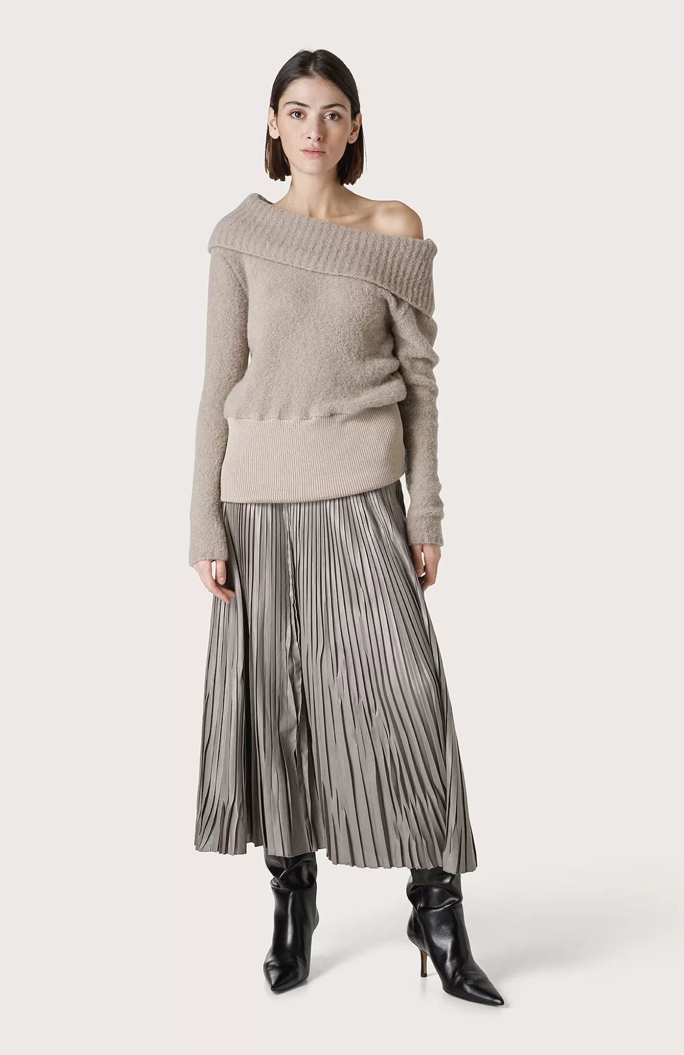 Women Seventy Venezia Skirts^Longuette Skirt With Crumpled Effect