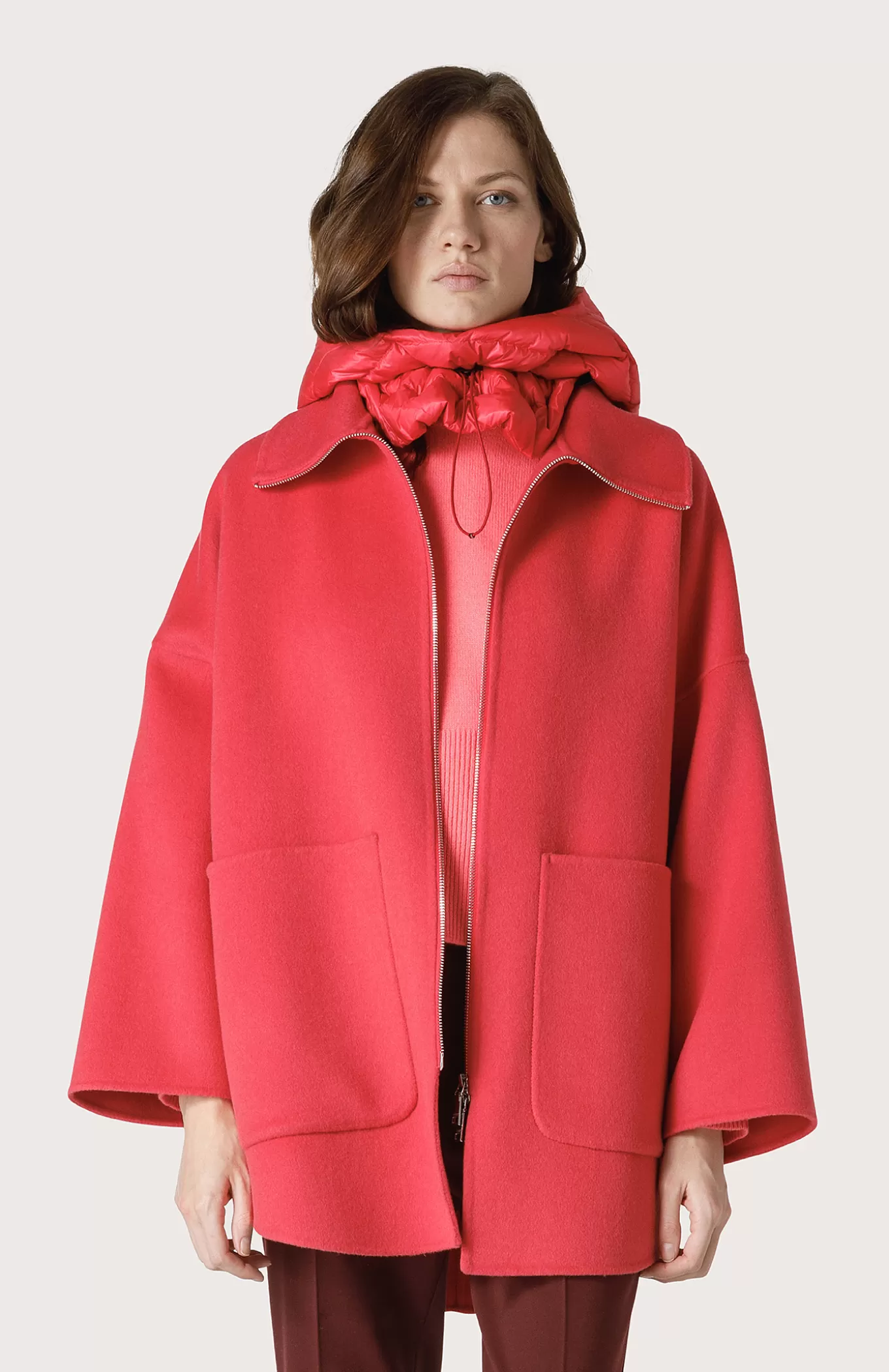 Women Seventy Venezia Coats^Oversize Cape-Style Coat