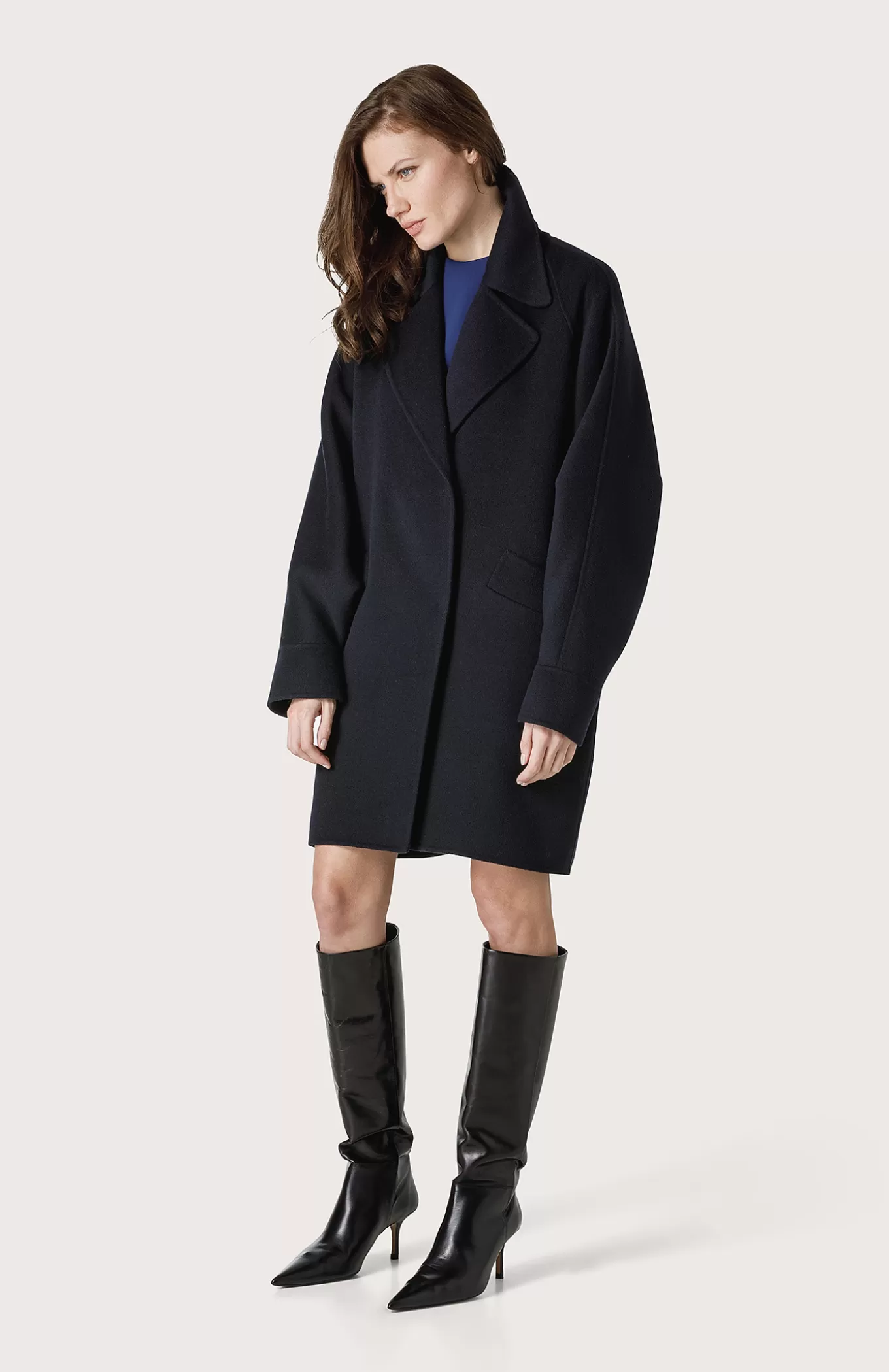 Women Seventy Venezia Coats^Oversize Coat With Batwing Sleeves