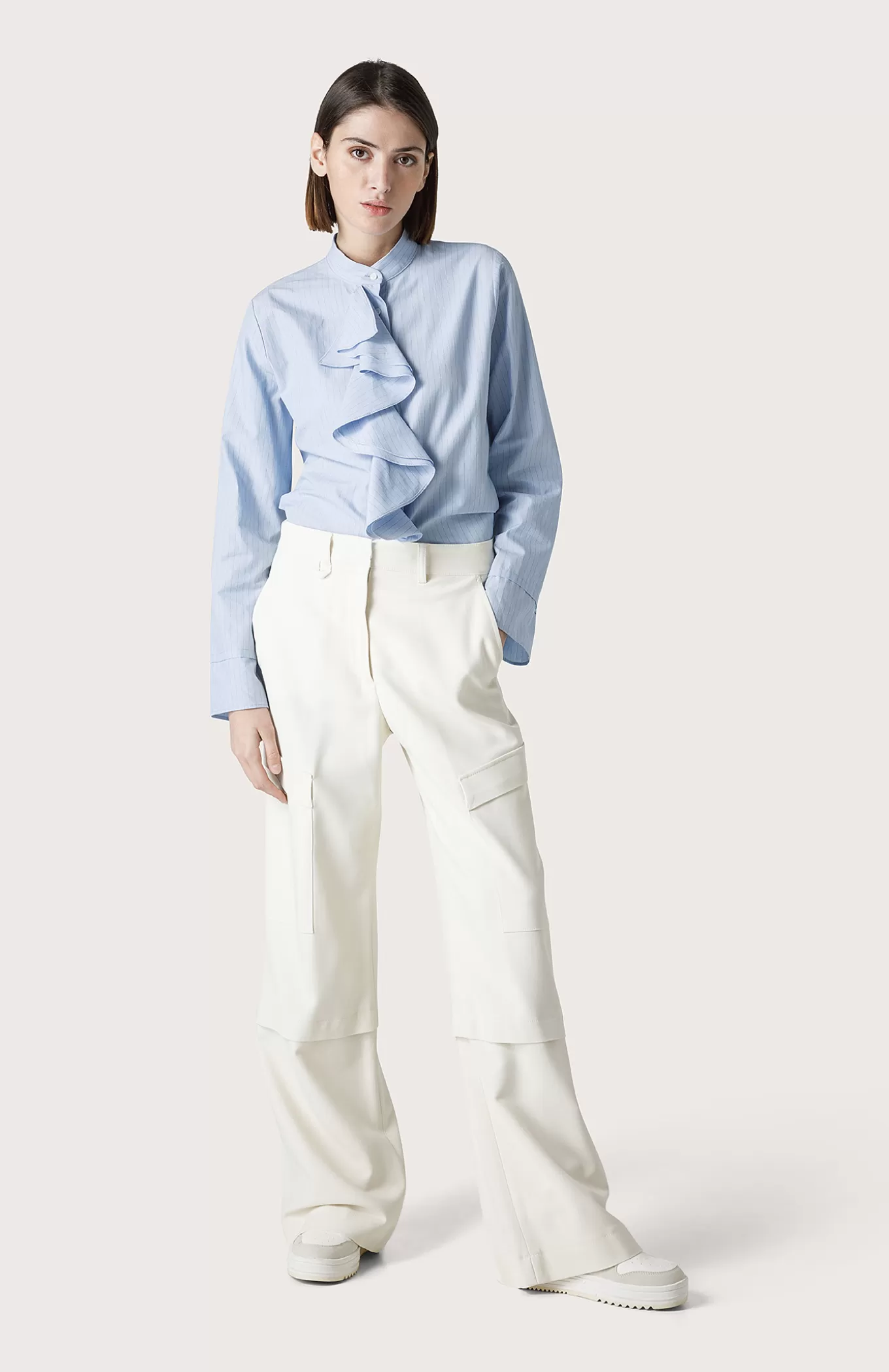 Women Seventy Venezia Trousers^Palazzo Pants With Large Side Pocket