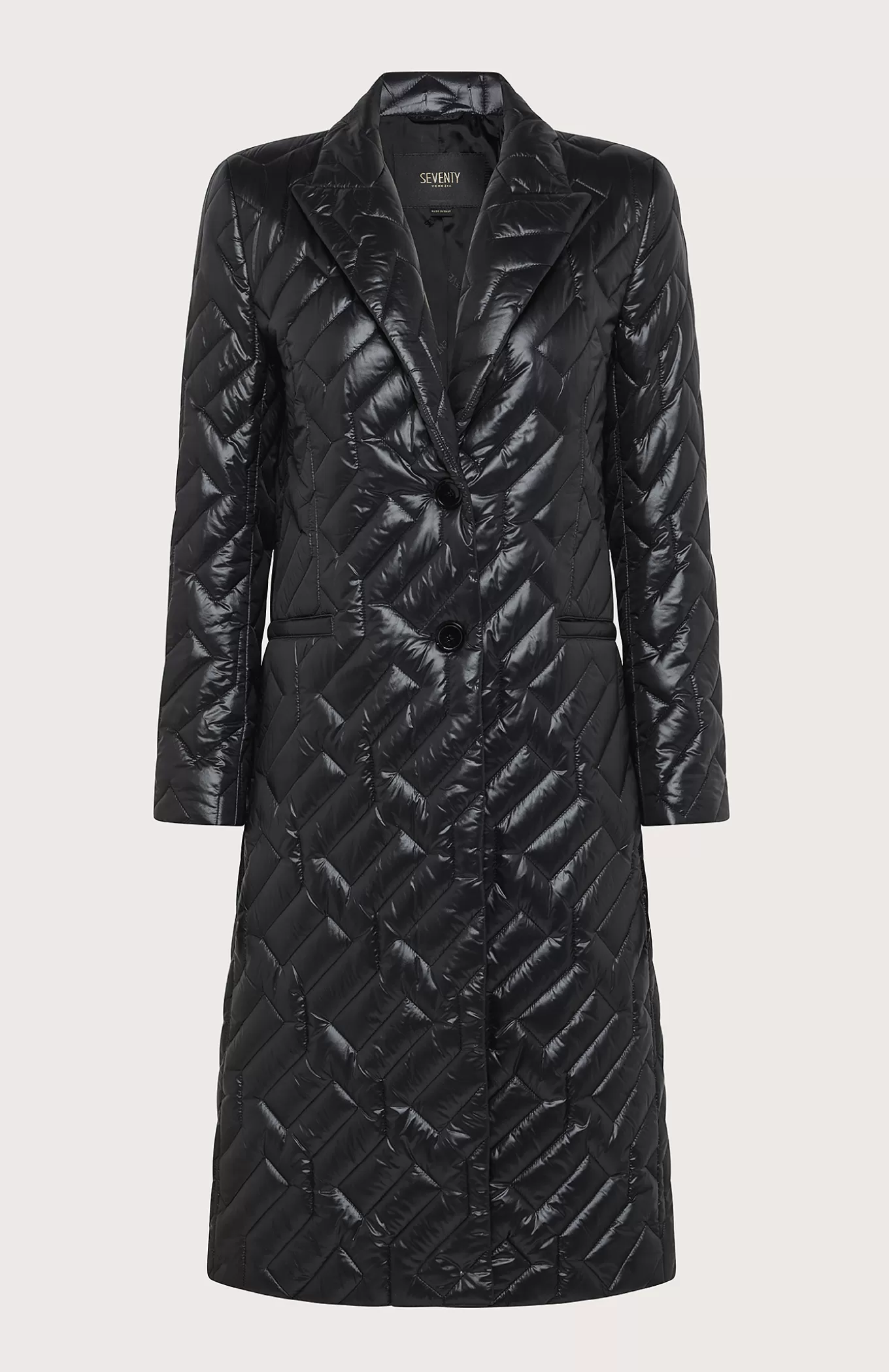 Women Seventy Venezia Coats^Quilted Two-Button Coat