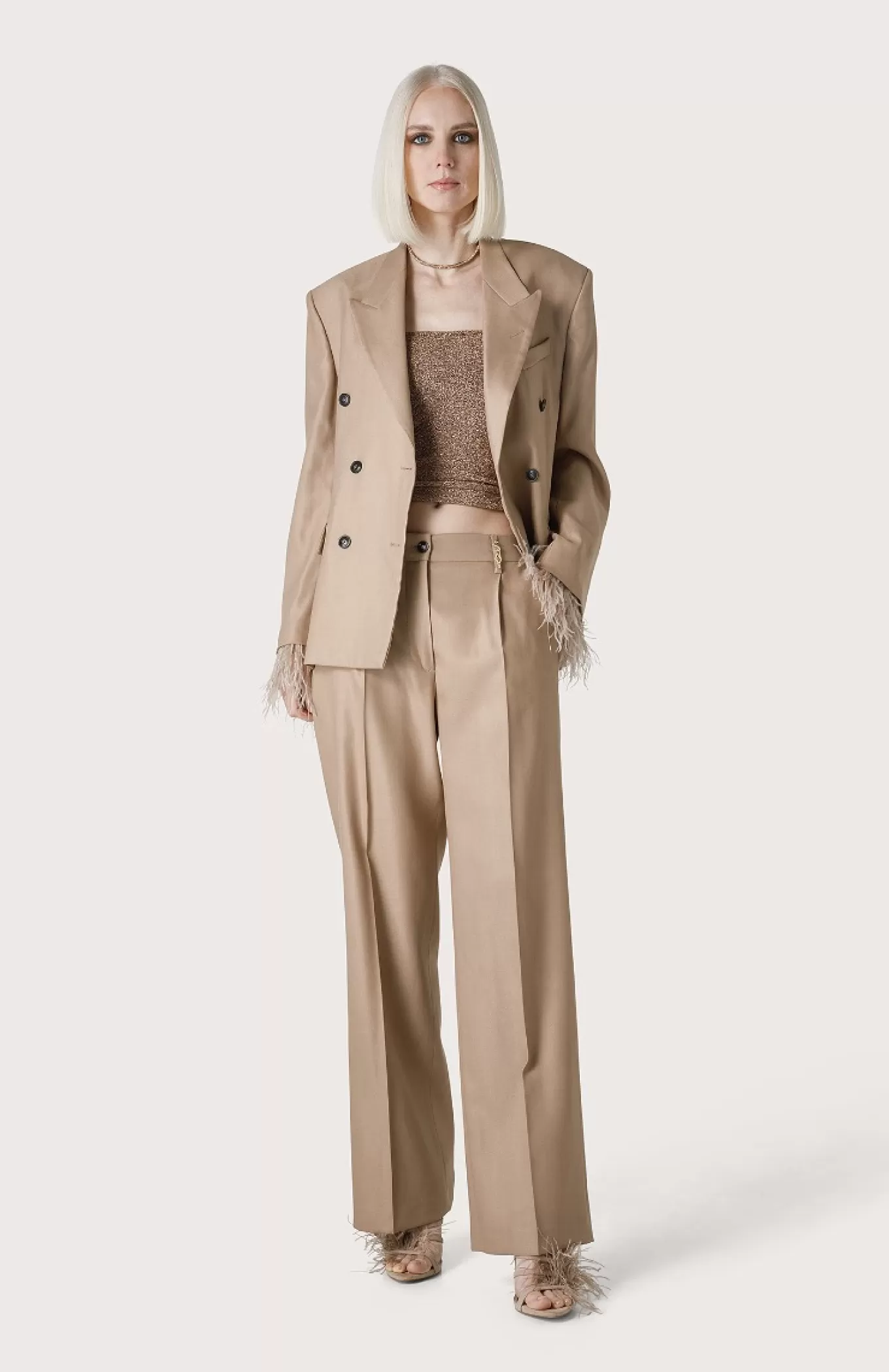 Women Seventy Venezia Trousers^Trousers With Golden Logo