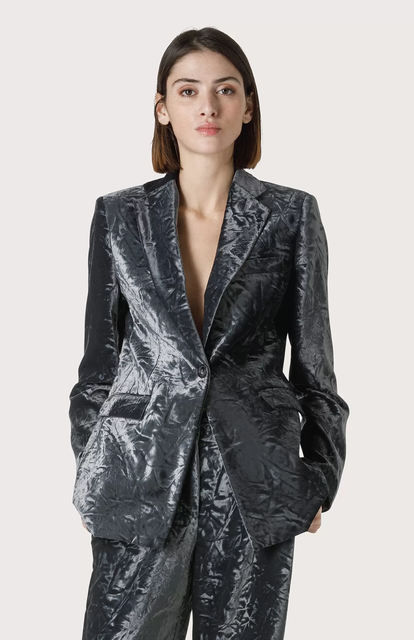 Women Seventy Venezia Jackets^Velvet Single-Breasted Jacket