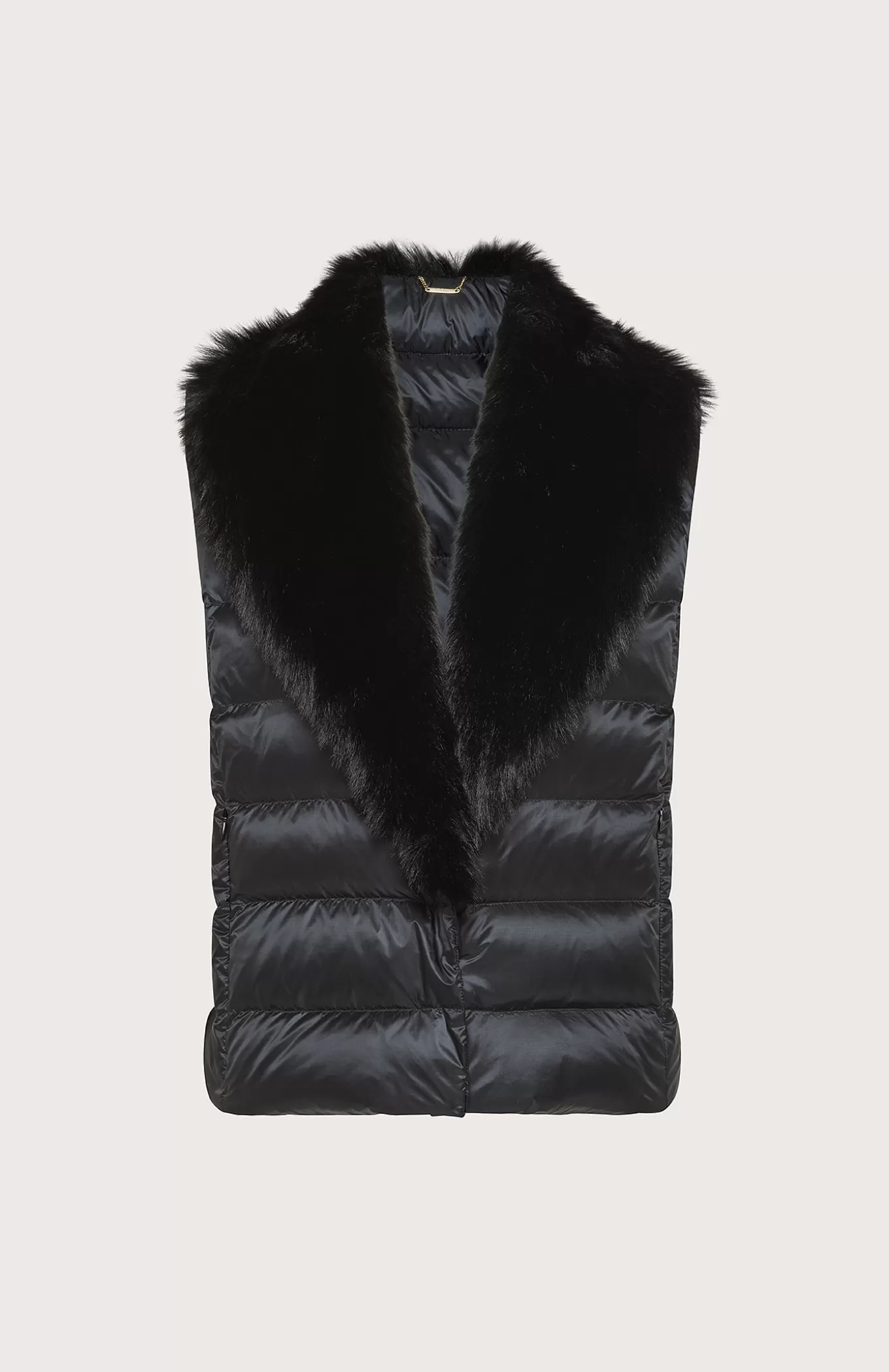 Women Seventy Venezia Coats^Vest With Faux Fur Collar