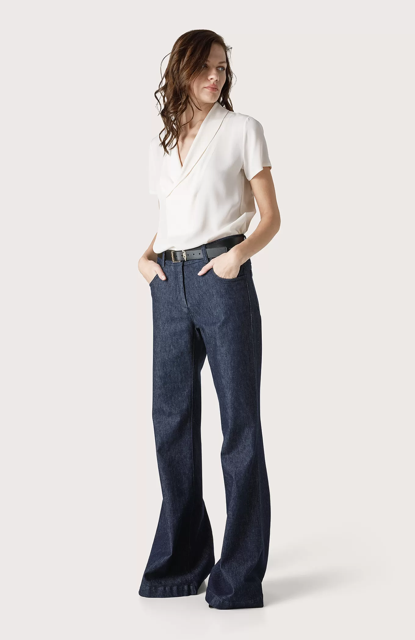 Women Seventy Venezia Trousers^Vintage-Style Denim Trousers