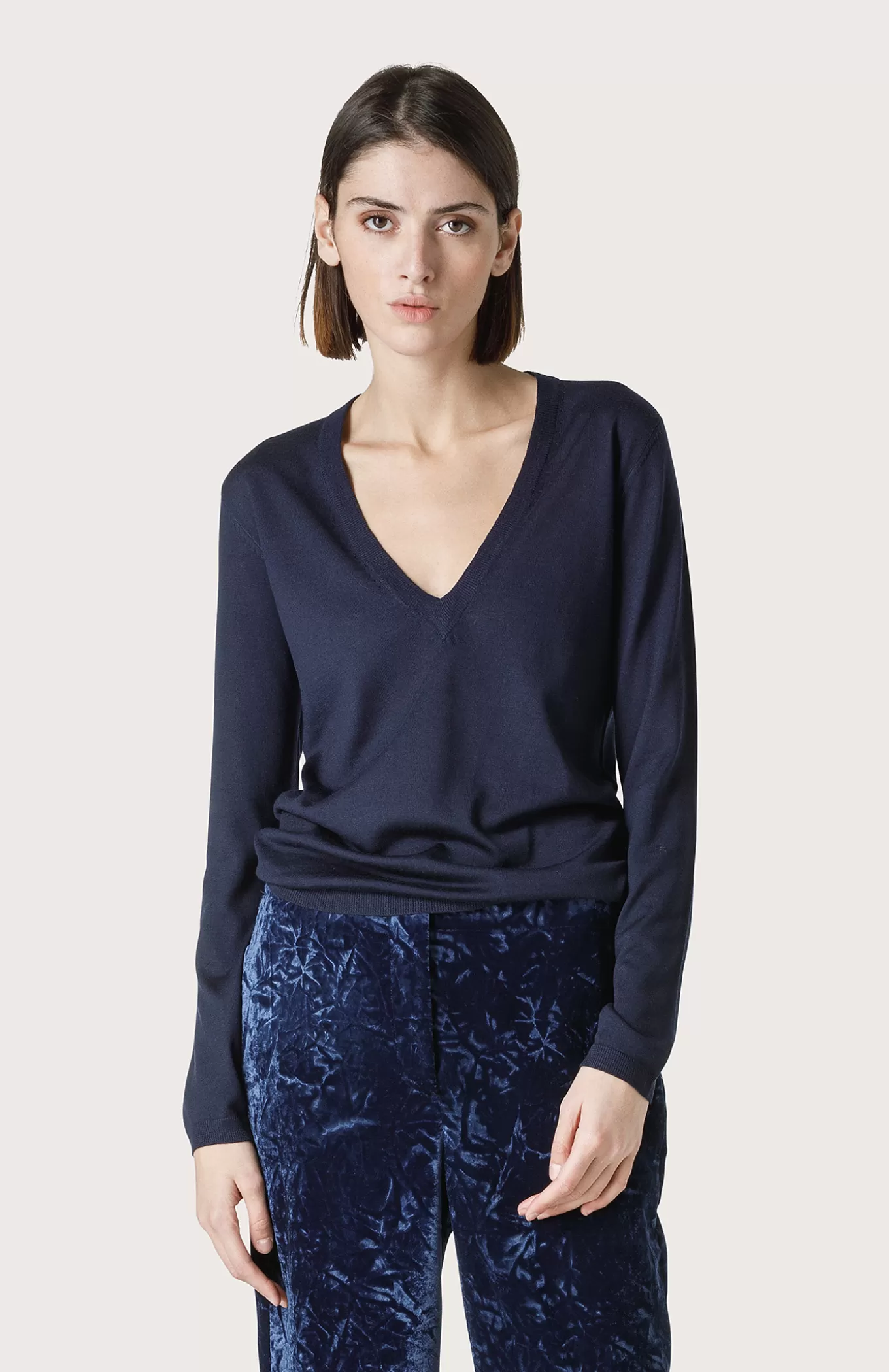 Women Seventy Venezia Knitwear^V-Neckline Jersey