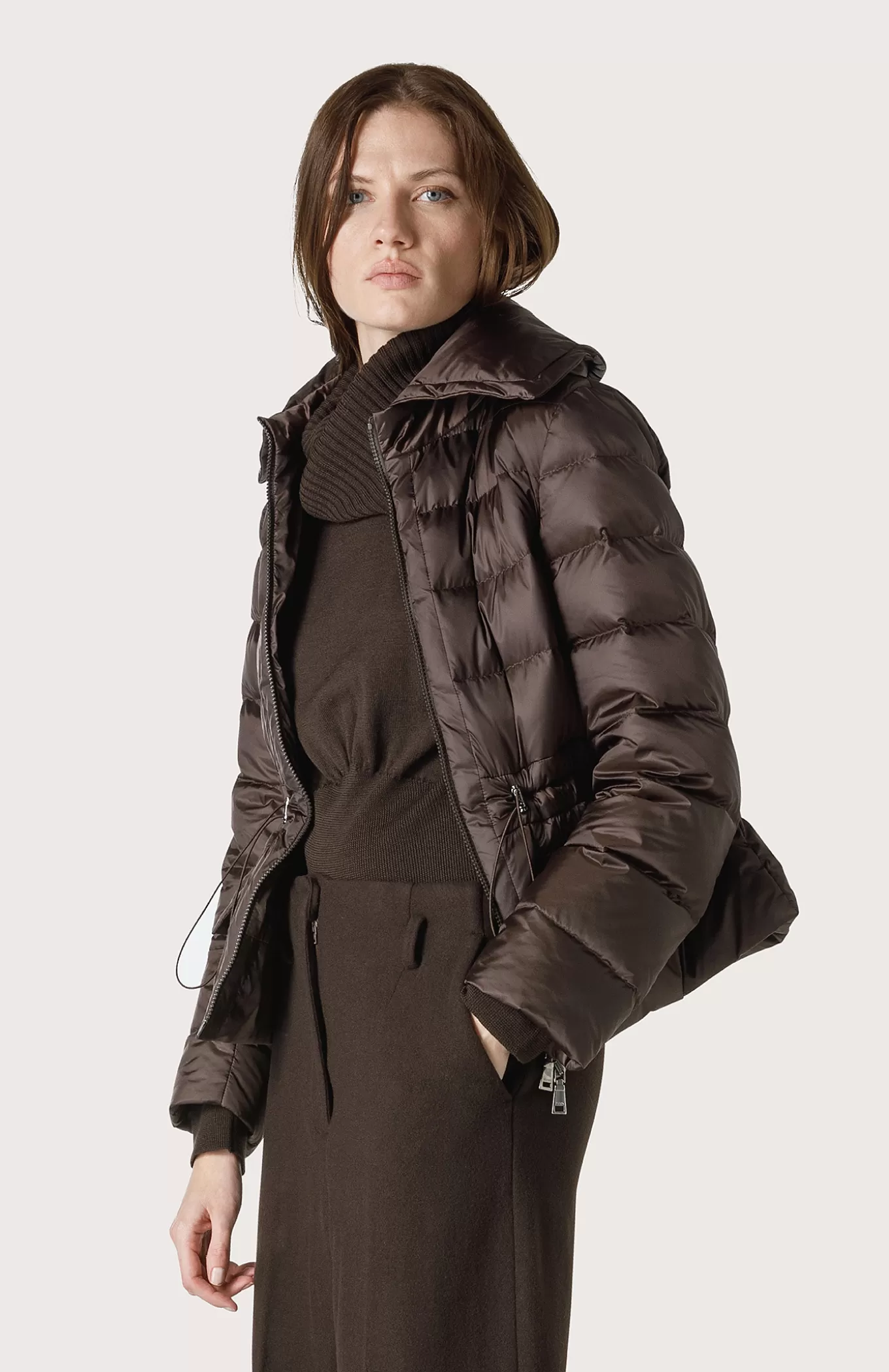 Women Seventy Venezia Coats^Wide Collar Short Quilted Jacket